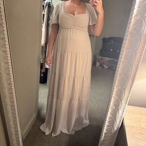 Show me your mumu nicole maxi dress in show me the ring crisp